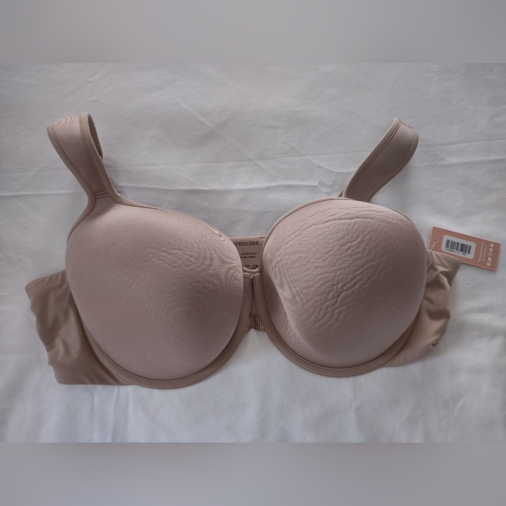 ThirdLove Tan Seamless Bra with Adjustable Straps